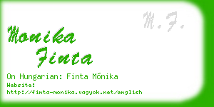 monika finta business card
