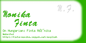 monika finta business card